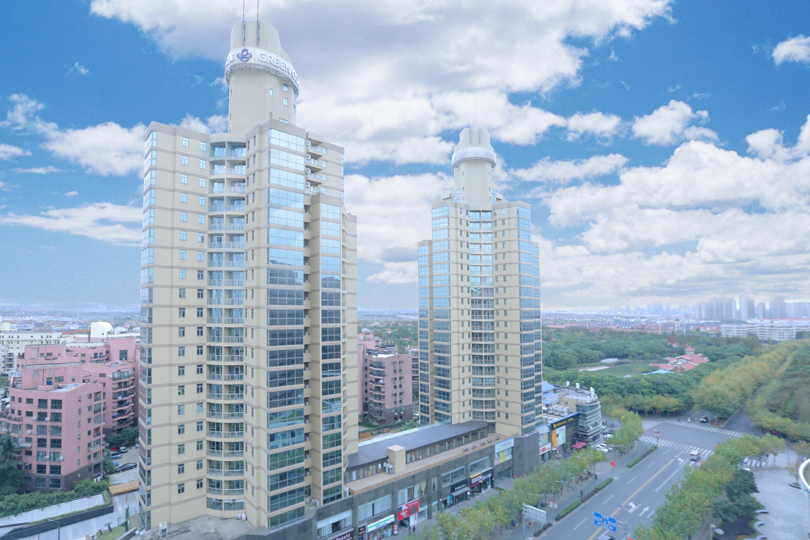 Green Court Residence Jinqiao Diamond Шанхай Экстерьер фото
