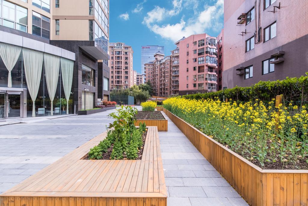 Green Court Residence Jinqiao Diamond Шанхай Экстерьер фото
